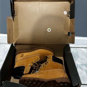 Timberland Brown and Black Leather Boots